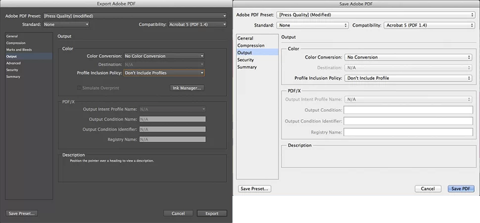 Exporting Your CMYK File to PDF