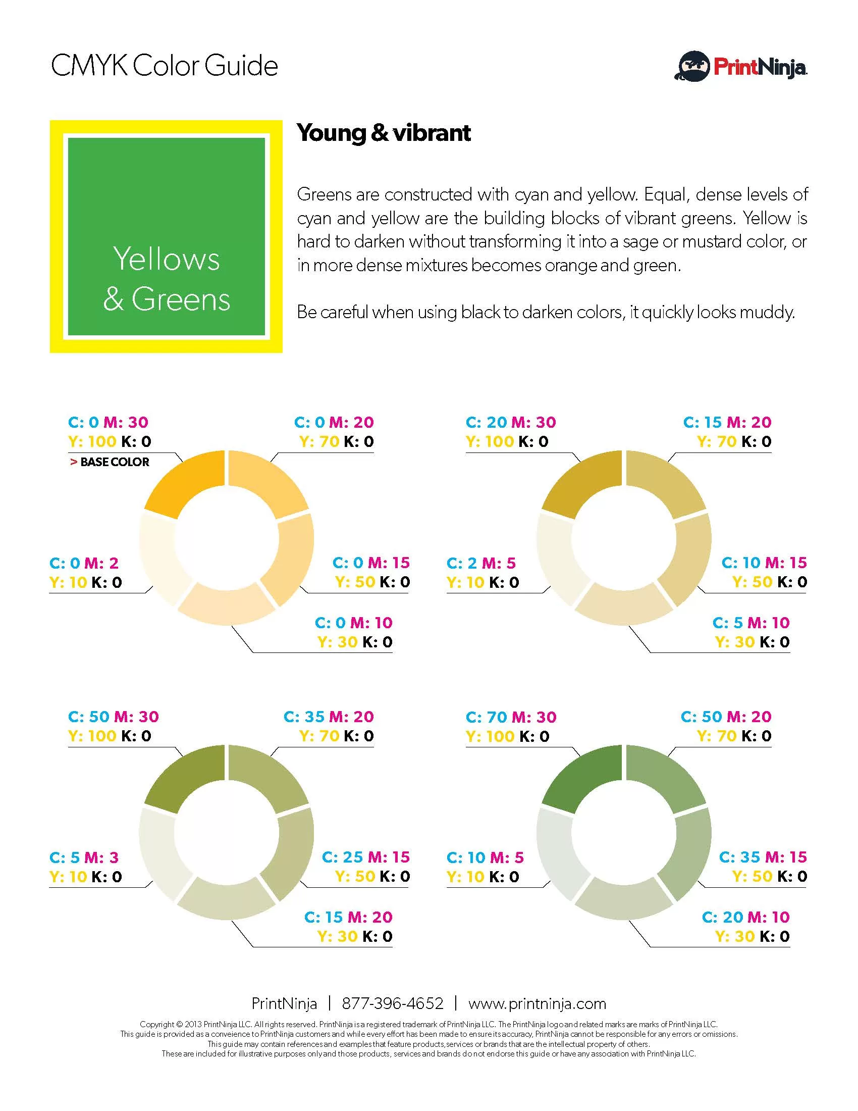 Yellow Green color chart