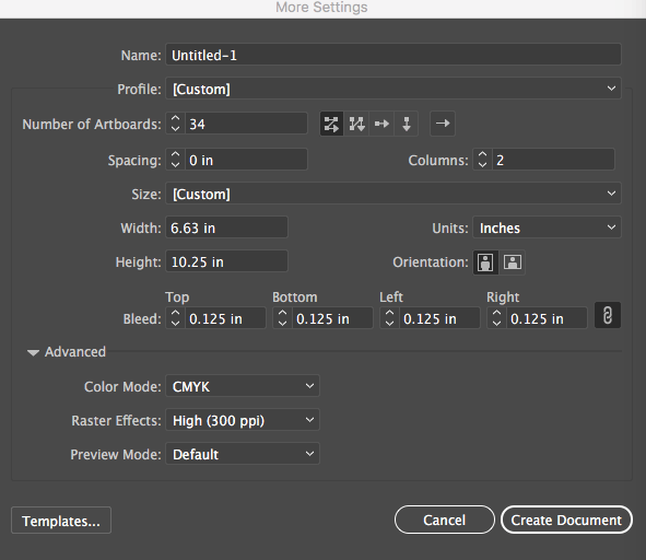 Creating Your Book Template in Adobe Illustrator