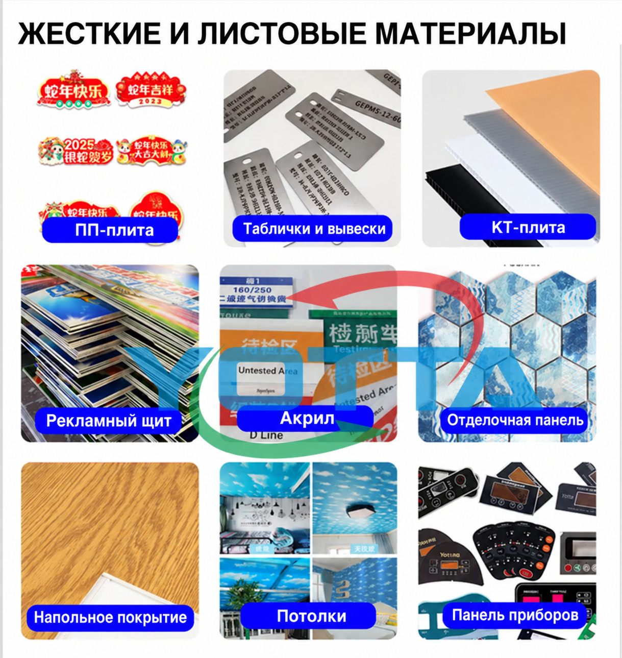 Фото: Гибридный УФ-принтер Yotta H2000, ширина печати 2 м, головы Ricoh