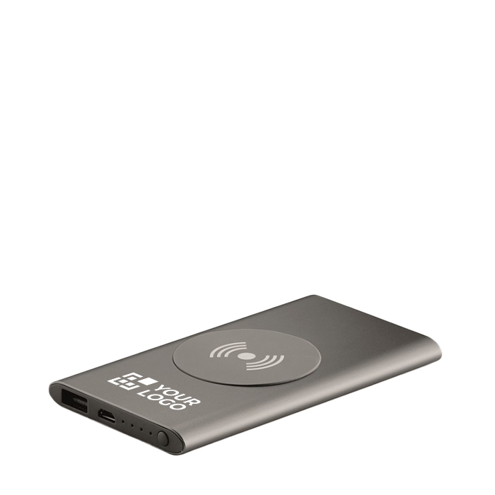 Фирменное алюминиевое беспроводное зарядное устройство, 4000 мАч