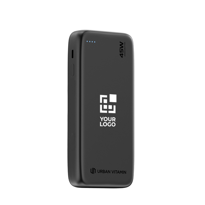 Eco Power Bank с втягивающимся кабелем 45 Вт, 20 000 мАч