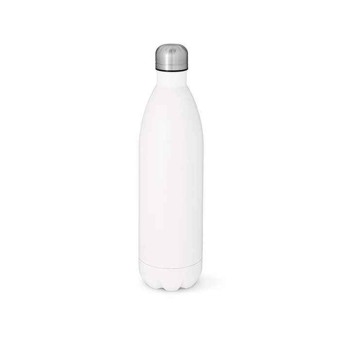 Герметичная бутылка из переработанной нержавеющей стали с гравировкой, 1 л.