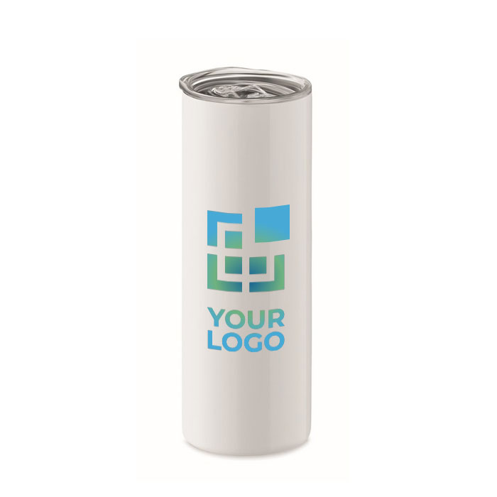 White stainless steel mug, 590 ml