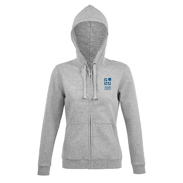 Женское худи из хлопка и полиэстера, 280 г/м2, СОЛС Спике