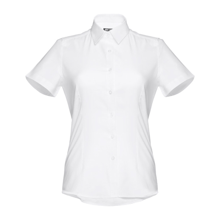 Женская оксфордская рубашка из хлопка и полиэстера, 130 г/м2