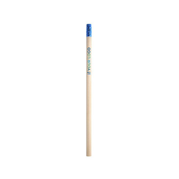 Карандаш из натурального дерева с топом и ластиком, твердость ХБ