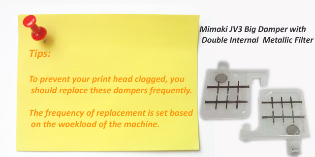 Mimaki JV3 Big демпфер с Double Internal Metallic Filter
