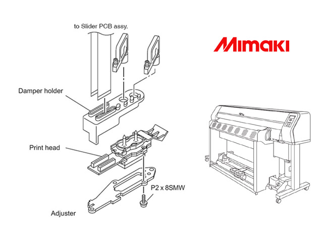Mimaki JV3 Big демпфер с Double Internal Metallic Filter
