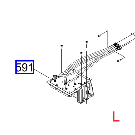 Оригинальный DUCT, CR в сборе. L, ESL ASP (левый) для EPSON S50600 S50610 S50650 S50670 - 1863914 / 1614370 / 1651941